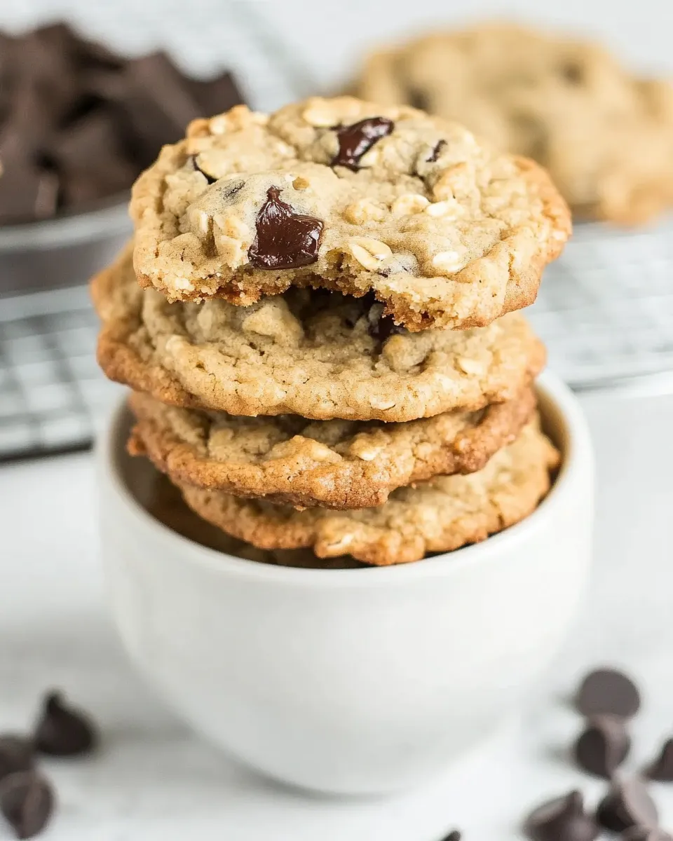 Homemade Oatmeal Chocolate Chunk Cookies photo