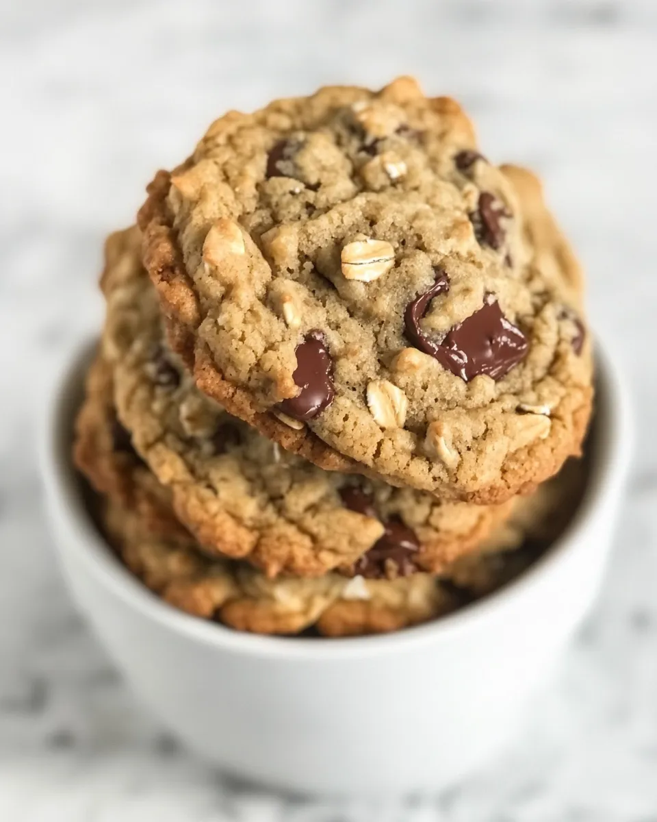 Delicious Oatmeal Chocolate Chunk Cookies image