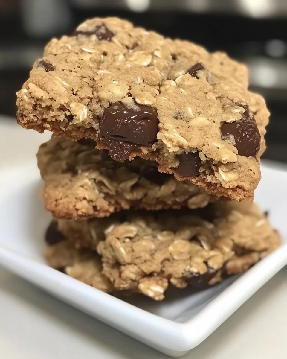 Quick Oatmeal Chocolate Chunk Cookies recipe photo
