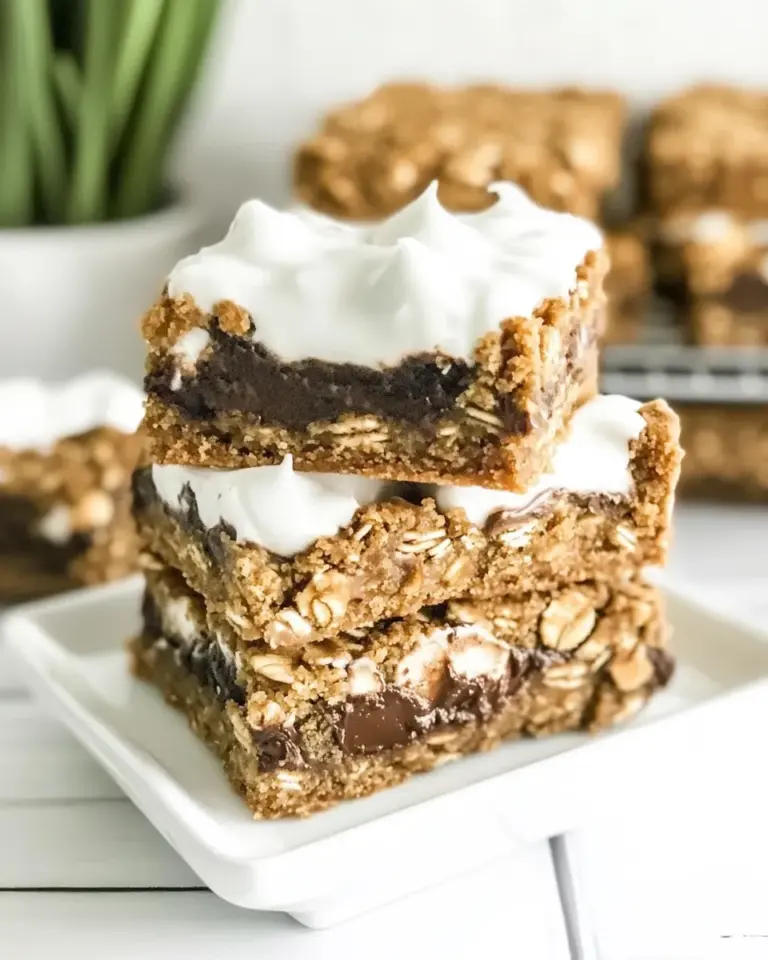 Homemade Oatmeal Cookie Smores Bars photo
