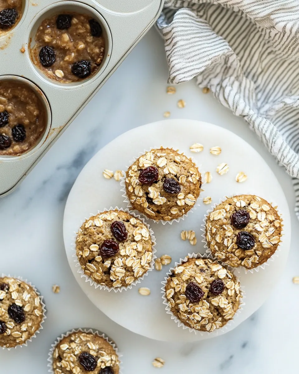 Classic Oatmeal Raisin Muffins image