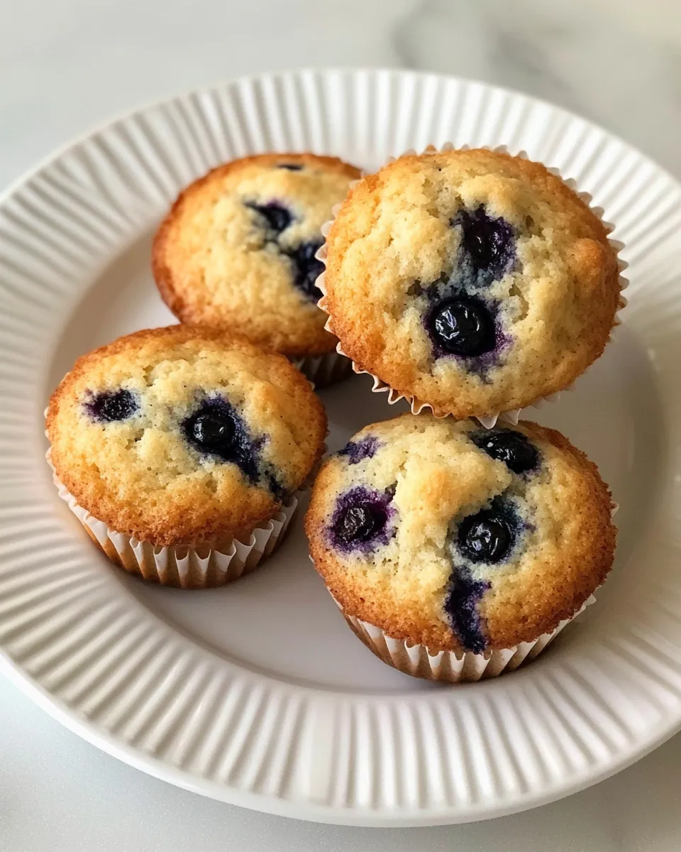 Classic Old Fashioned Blueberry Muffins image