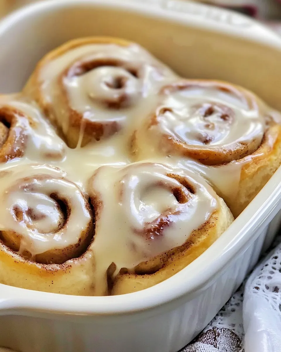 Easy Old Fashioned Cinnamon Rolls recipe image