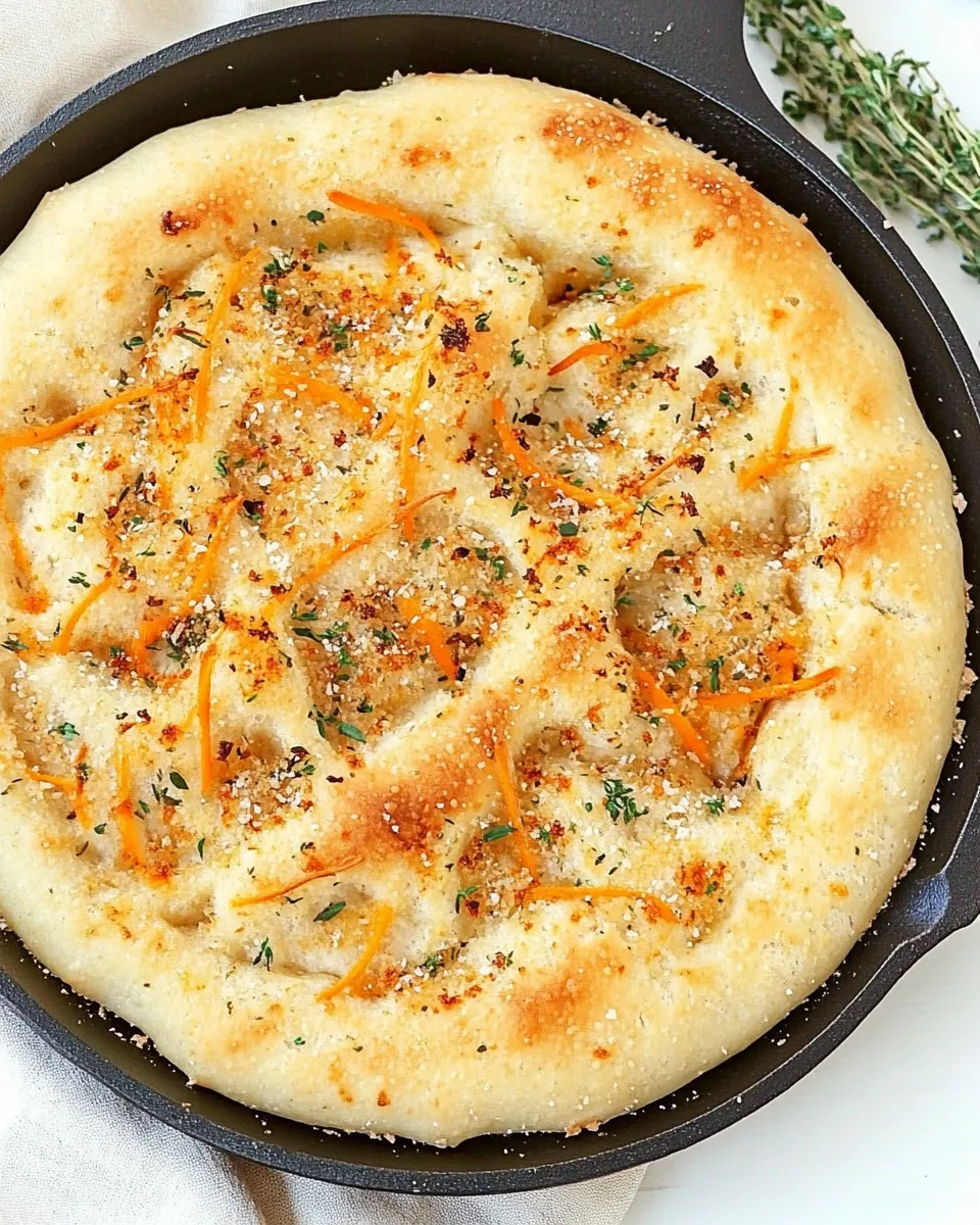 Homemade One Hour Skillet Focaccia image