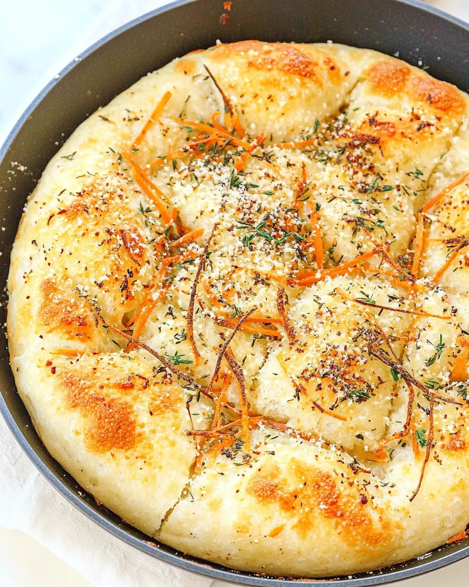 Delicious One Hour Skillet Focaccia picture