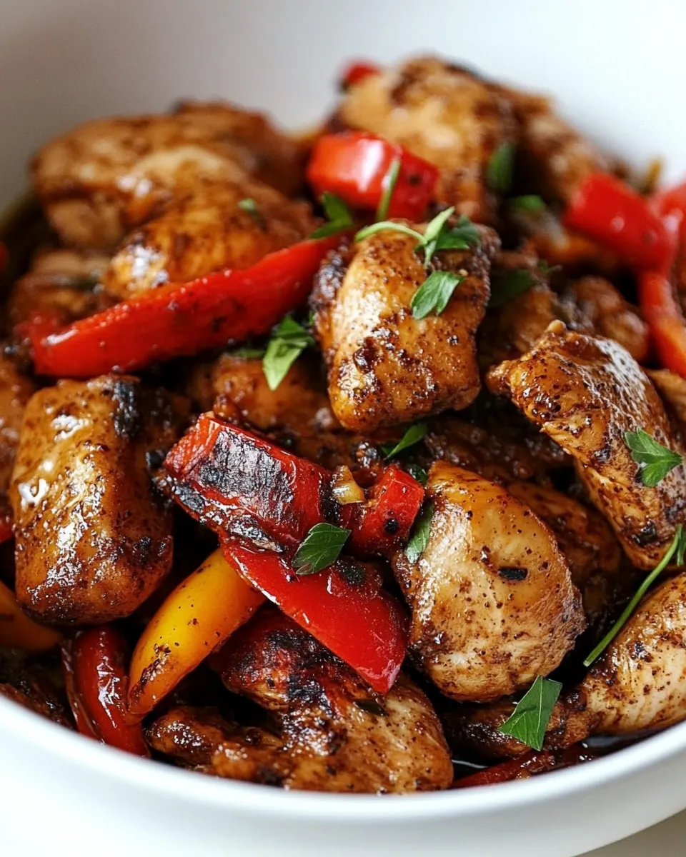 Delicious One Pot Black Pepper Chicken shot