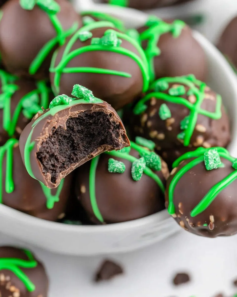 Homemade Oreo Mint Chocolate Truffles photo