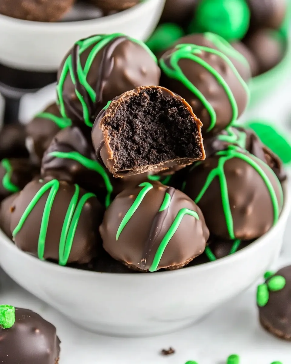Classic Oreo Mint Chocolate Truffles image