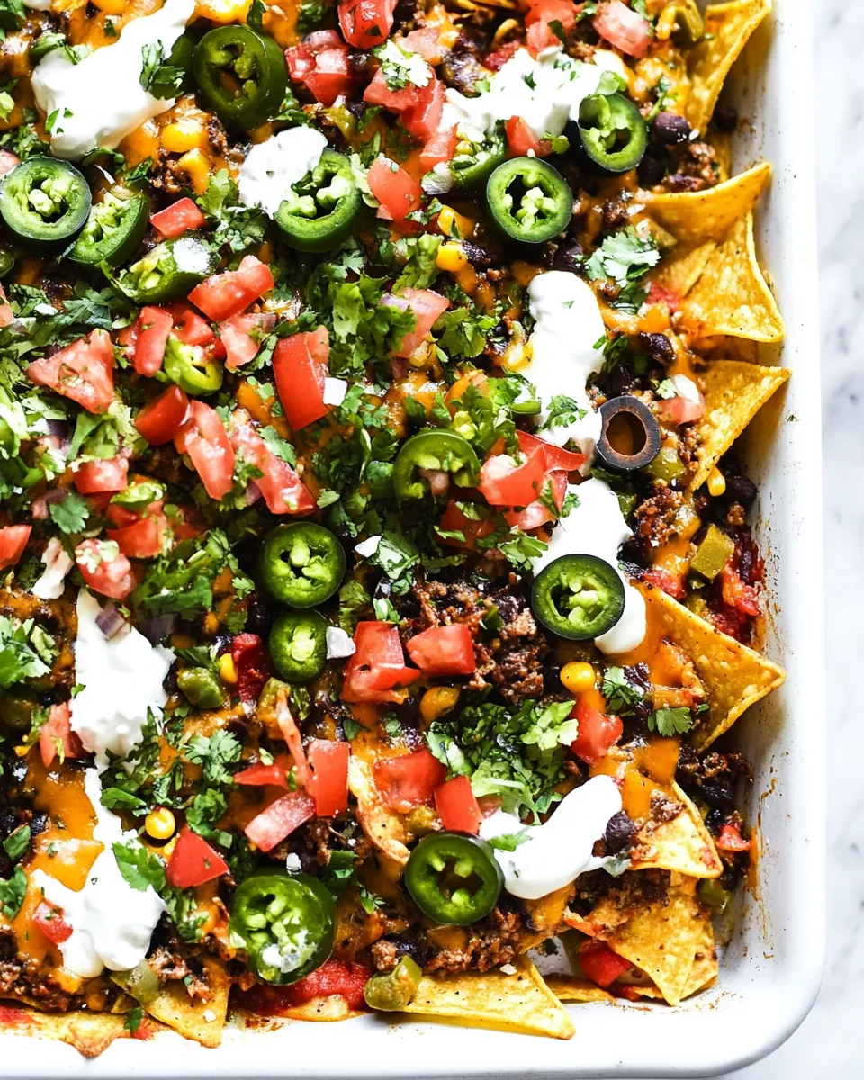Homemade Oven Baked Sheet Pan Nachos photo