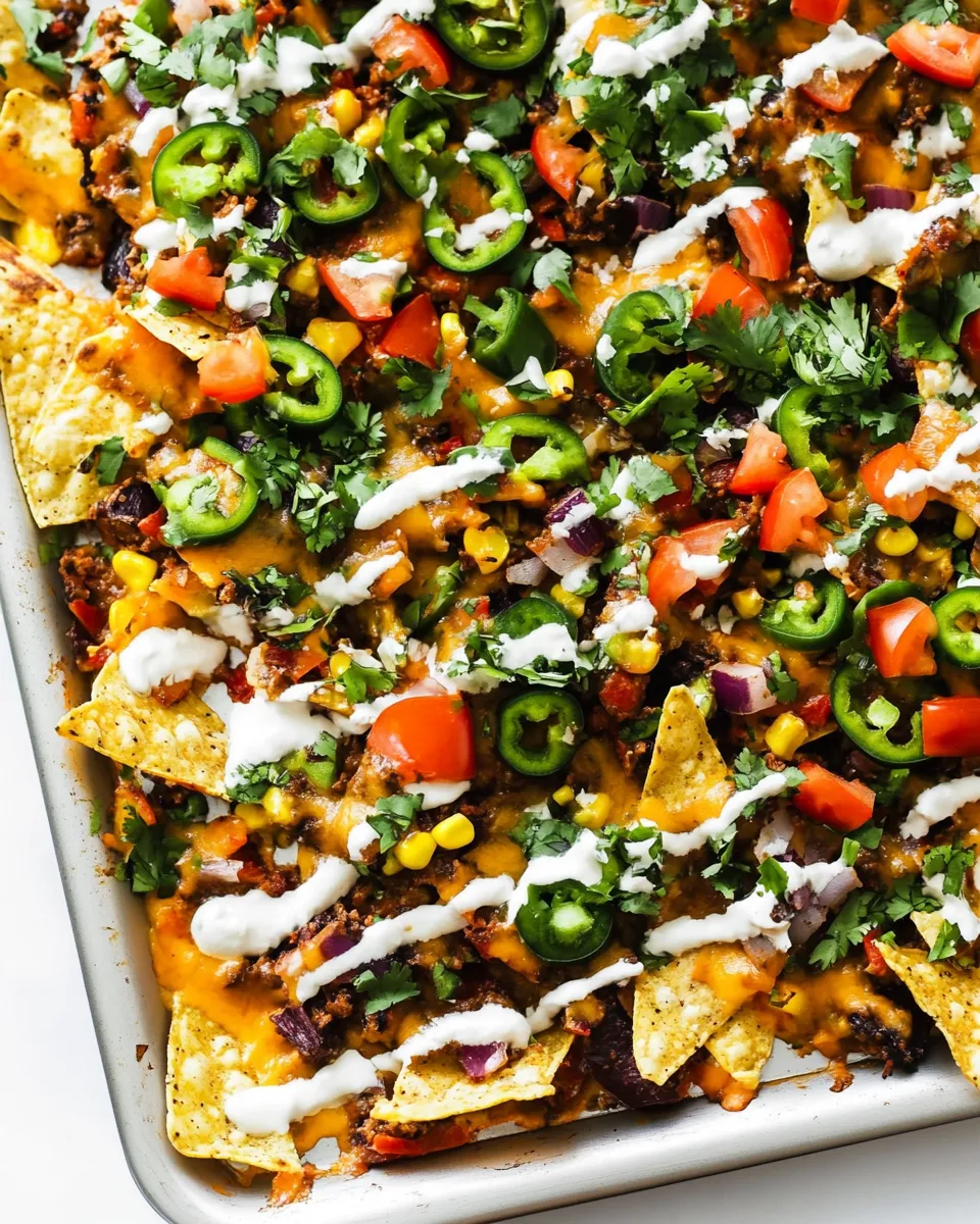 Easy Oven Baked Sheet Pan Nachos picture