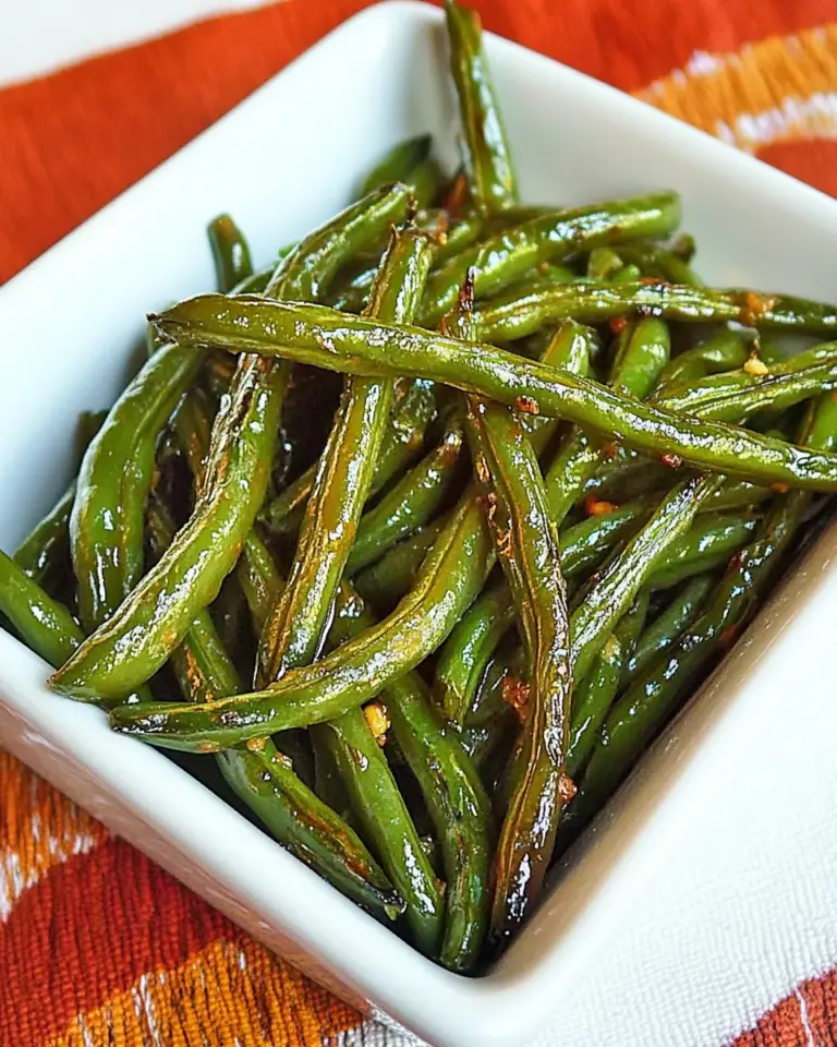 Homemade Oven Roasted Green Beans photo