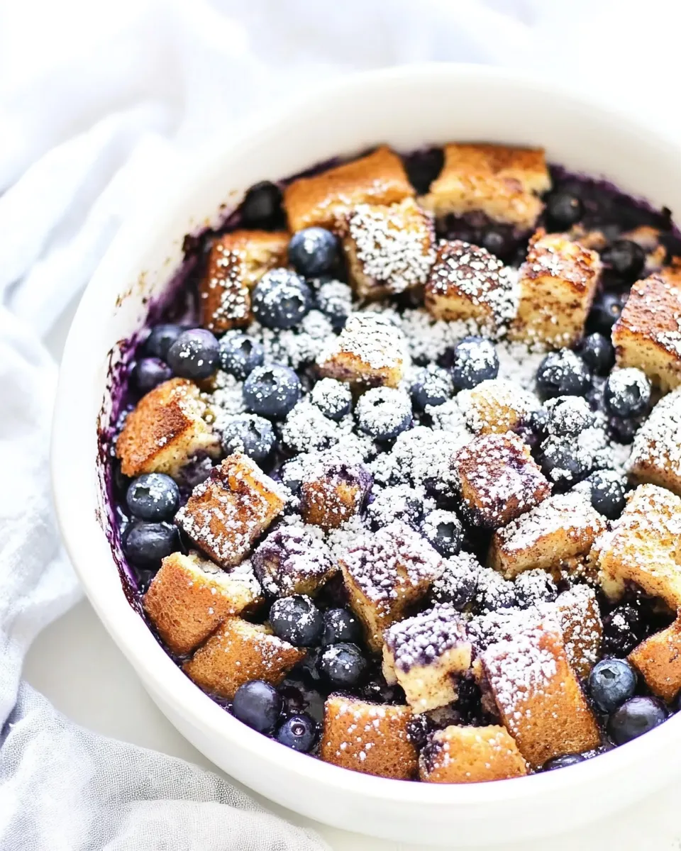 Classic Overnight Blueberry French Toast Casserole image