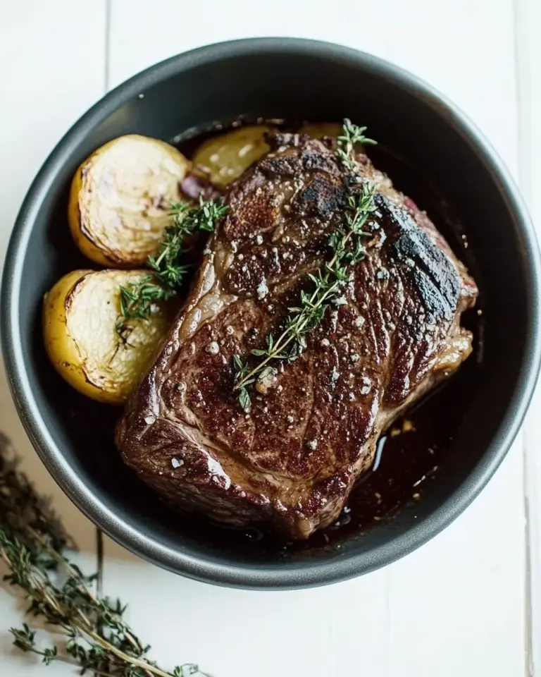 Homemade Pan-Seared Ribeye Steak Recipe photo