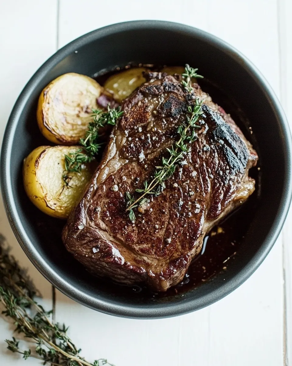 Homemade Pan-Seared Ribeye Steak Recipe photo