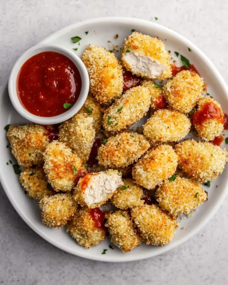 Homemade Parmesan Baked Chicken Nuggets photo