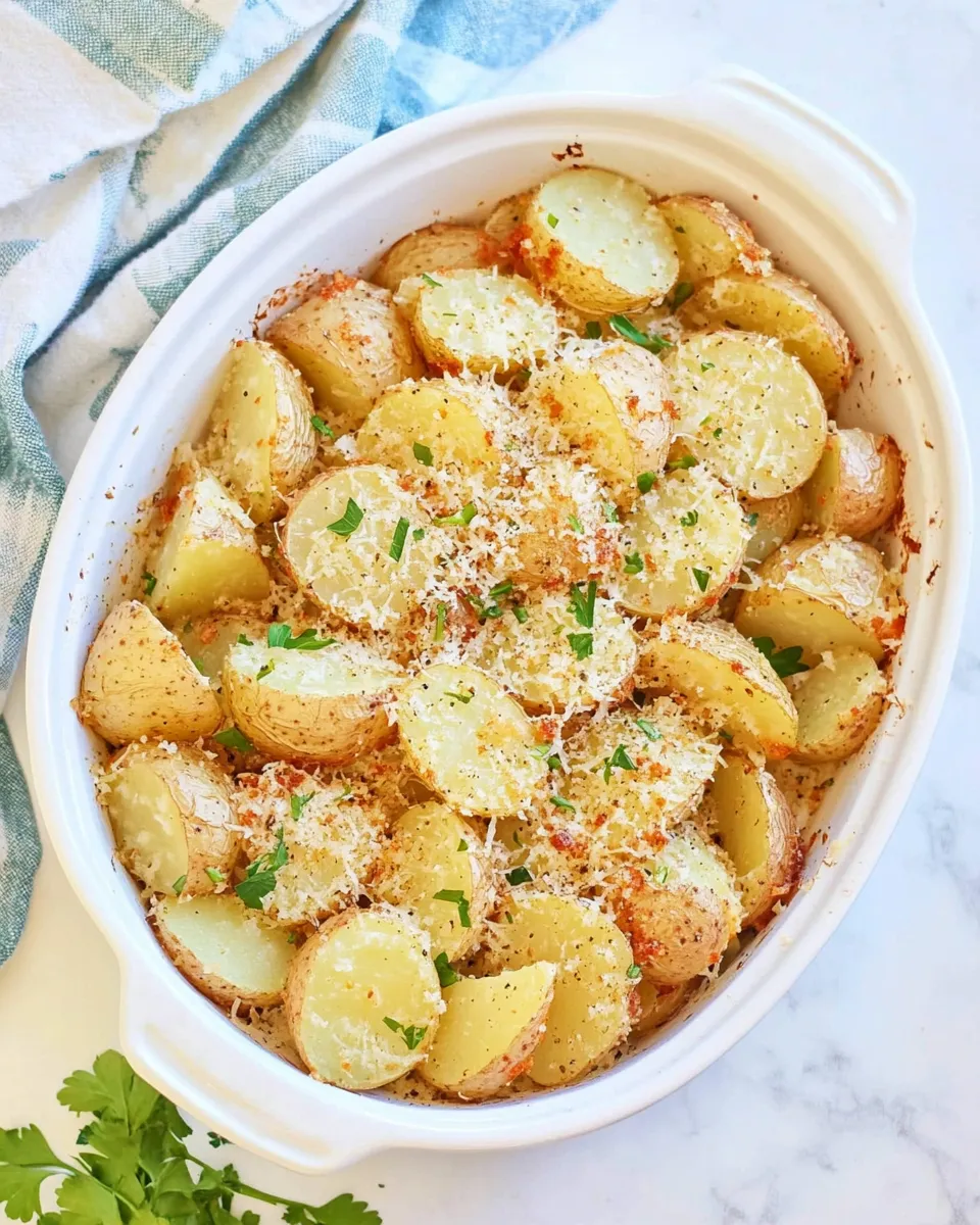 Easy Parmesan Potatoes shot