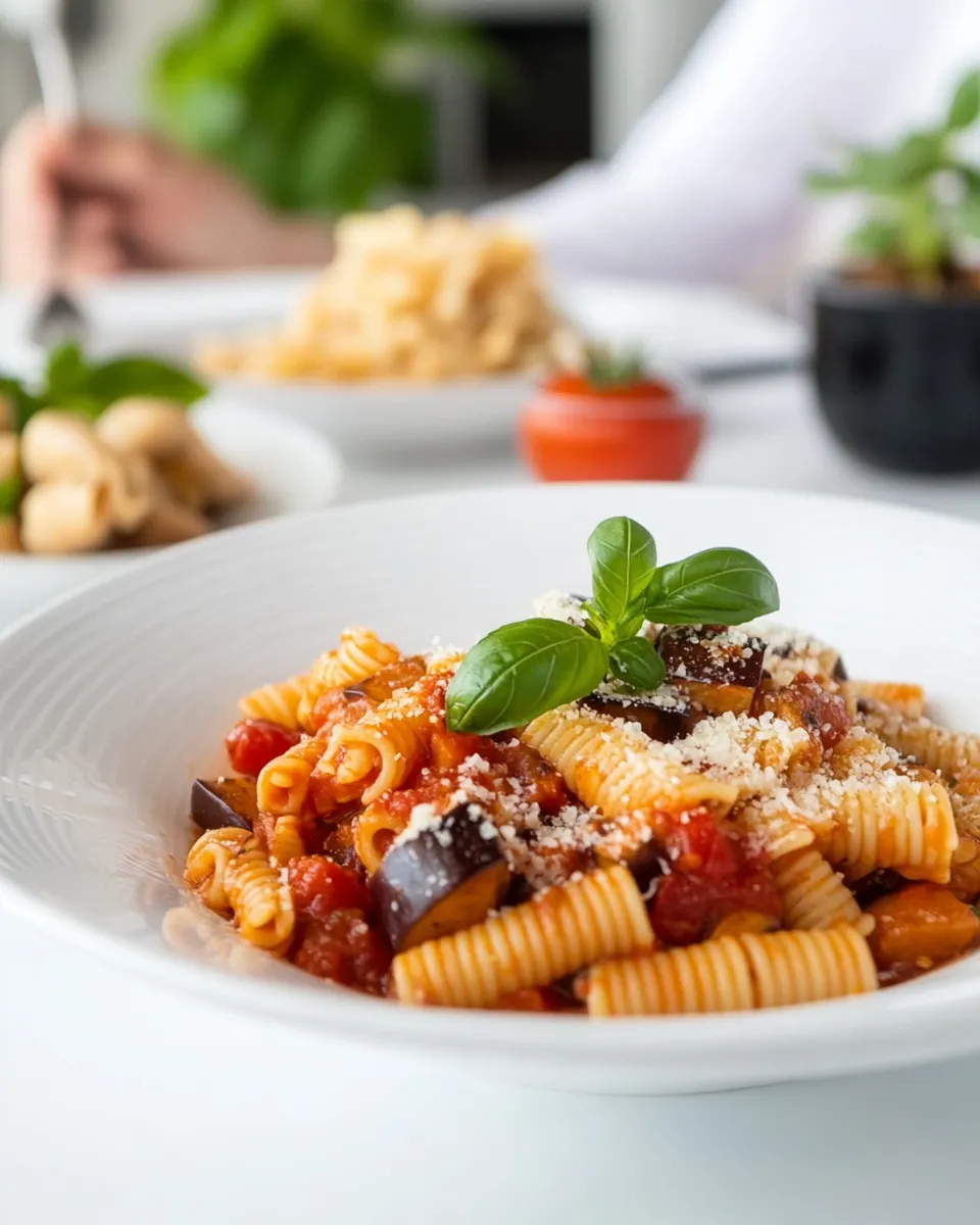 Easy Pasta alla Norma - Eggplant Pasta recipe image