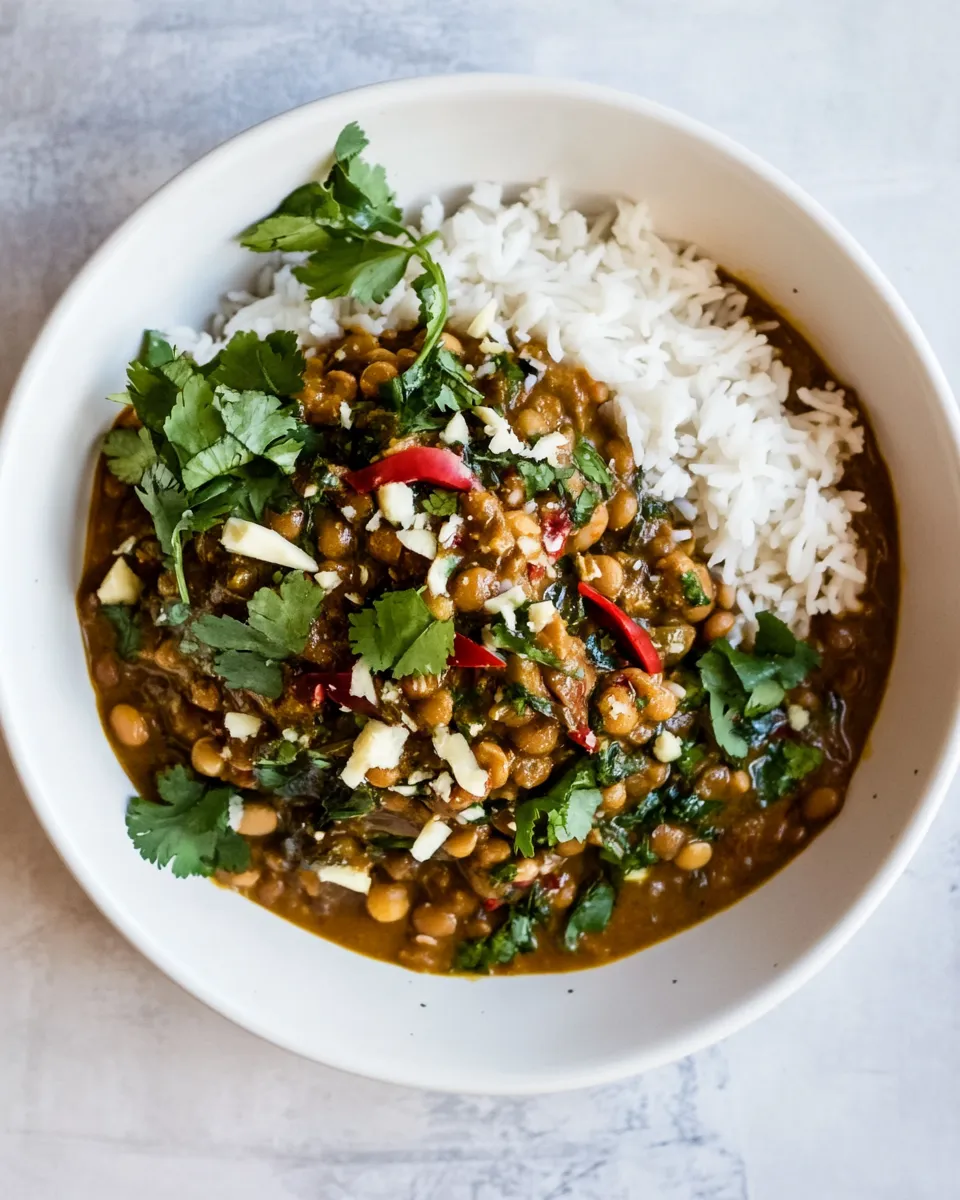 Delicious Peanut-Lentil Curry shot