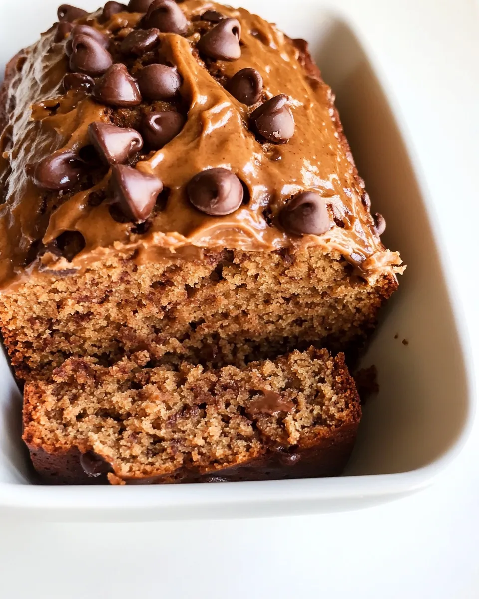 Homemade Peanut Butter Chocolate Chip Banana Bread photo