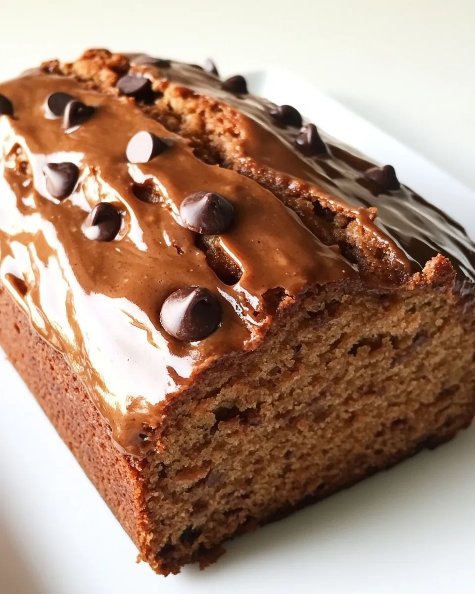 Delicious Peanut Butter Chocolate Chip Banana Bread shot