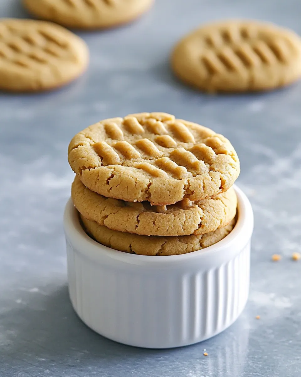Delicious Peanut Butter Cookie Recipe shot