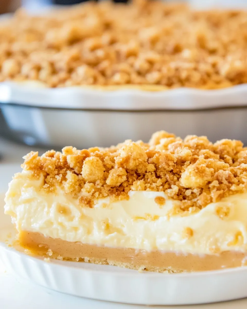 Delicious Peanut Butter Crunch Pie shot