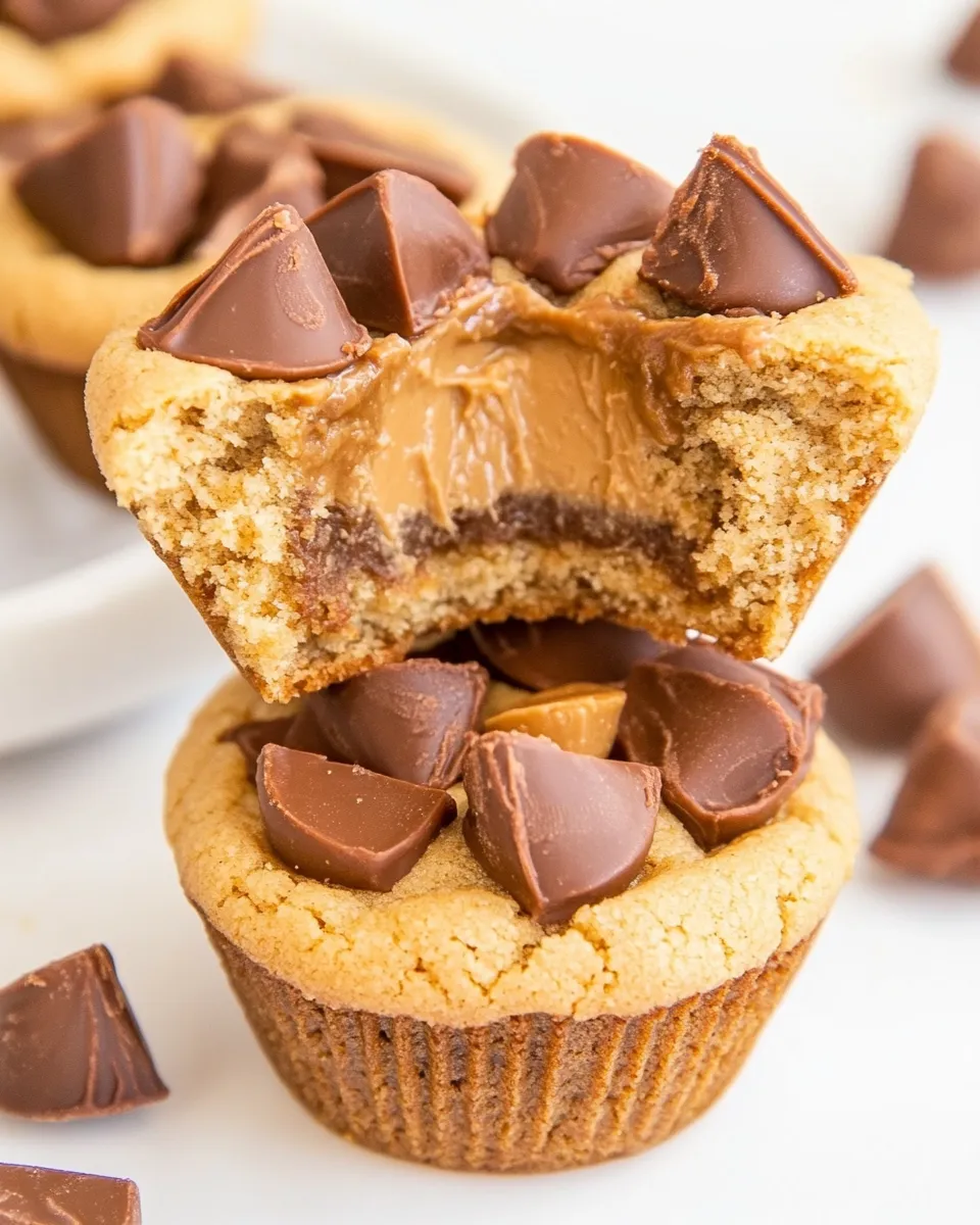 Classic Peanut Butter Cup Cookie Cups image