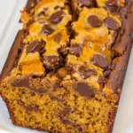 Homemade Peanut Butter Cup Pumpkin Bread photo