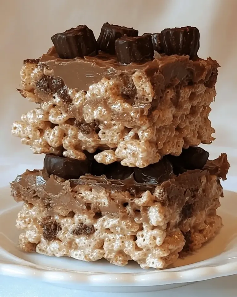 Delicious Peanut Butter Cup Rice Krispies Treats photo