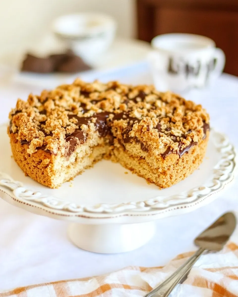 Delicious Peanut Butter Honey Buttermilk Cake with Chocolate-Peanut Butter Streusel photo