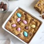 Homemade Peanut Butter and Chocolate Egg Blondies photo