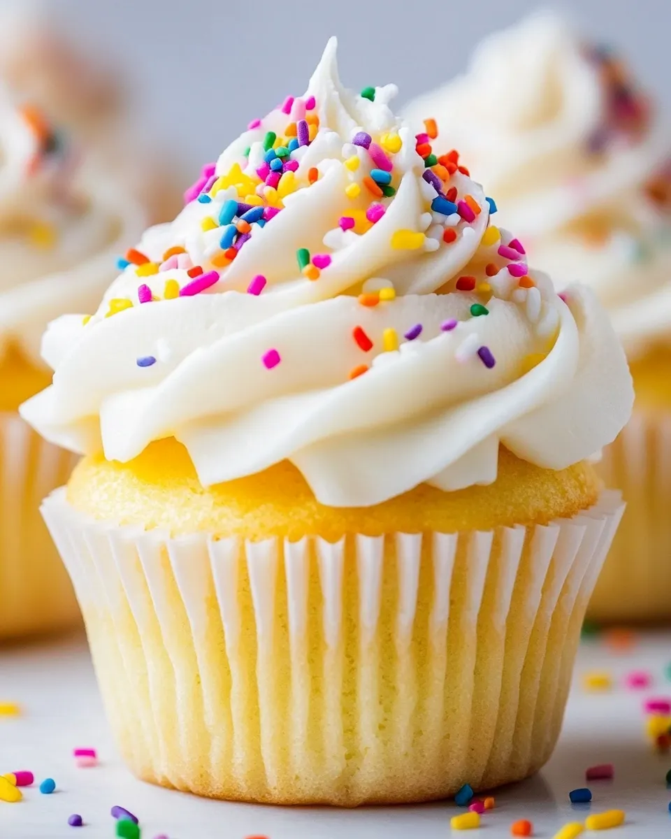 Delicious Perfect Vanilla Cupcake Recipe shot