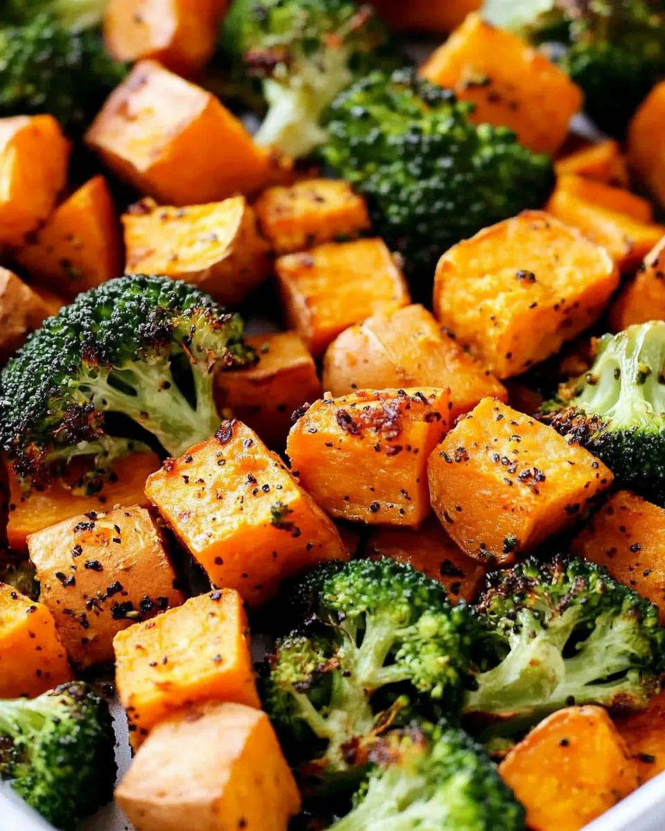 Easy Perfectly Roasted Broccoli and Sweet Potatoes picture