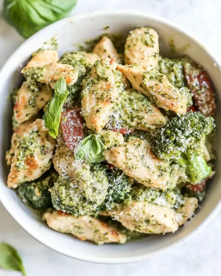 Homemade Pesto Chicken and Broccoli (Paleo, Keto) photo