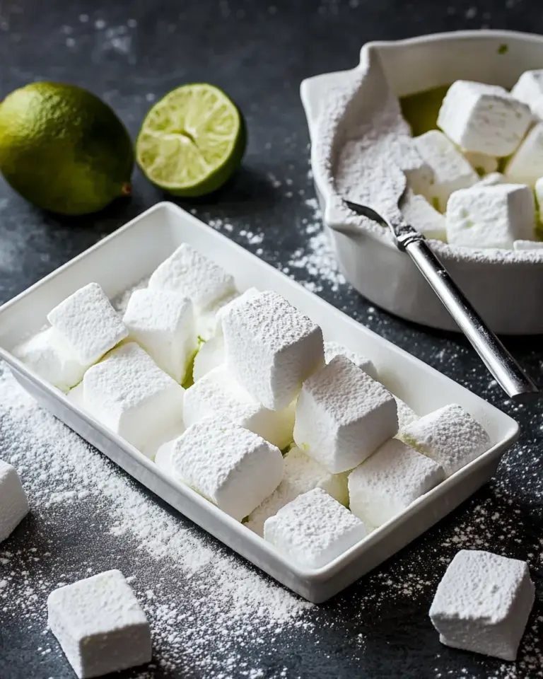 Delicious Pillowy-soft homenade lime marshmallows photo