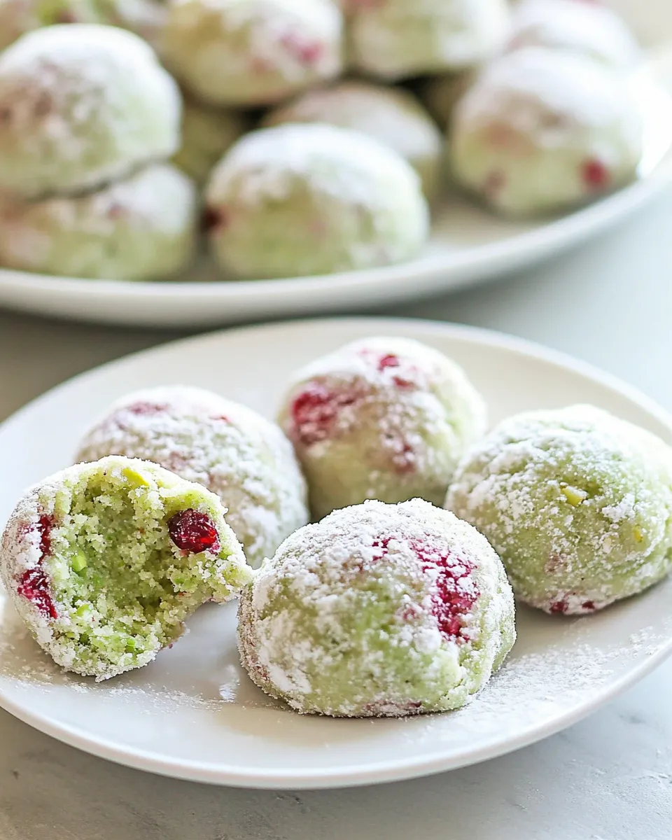 Homemade Pistachio Cherry Meltaways photo