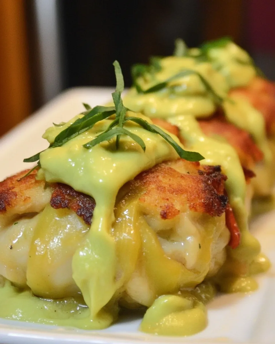 Easy Plantain Wrapped Crab Cakes with Avocado Aioli picture