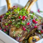 Homemade Pomegranate Roast Lamb Shanks photo