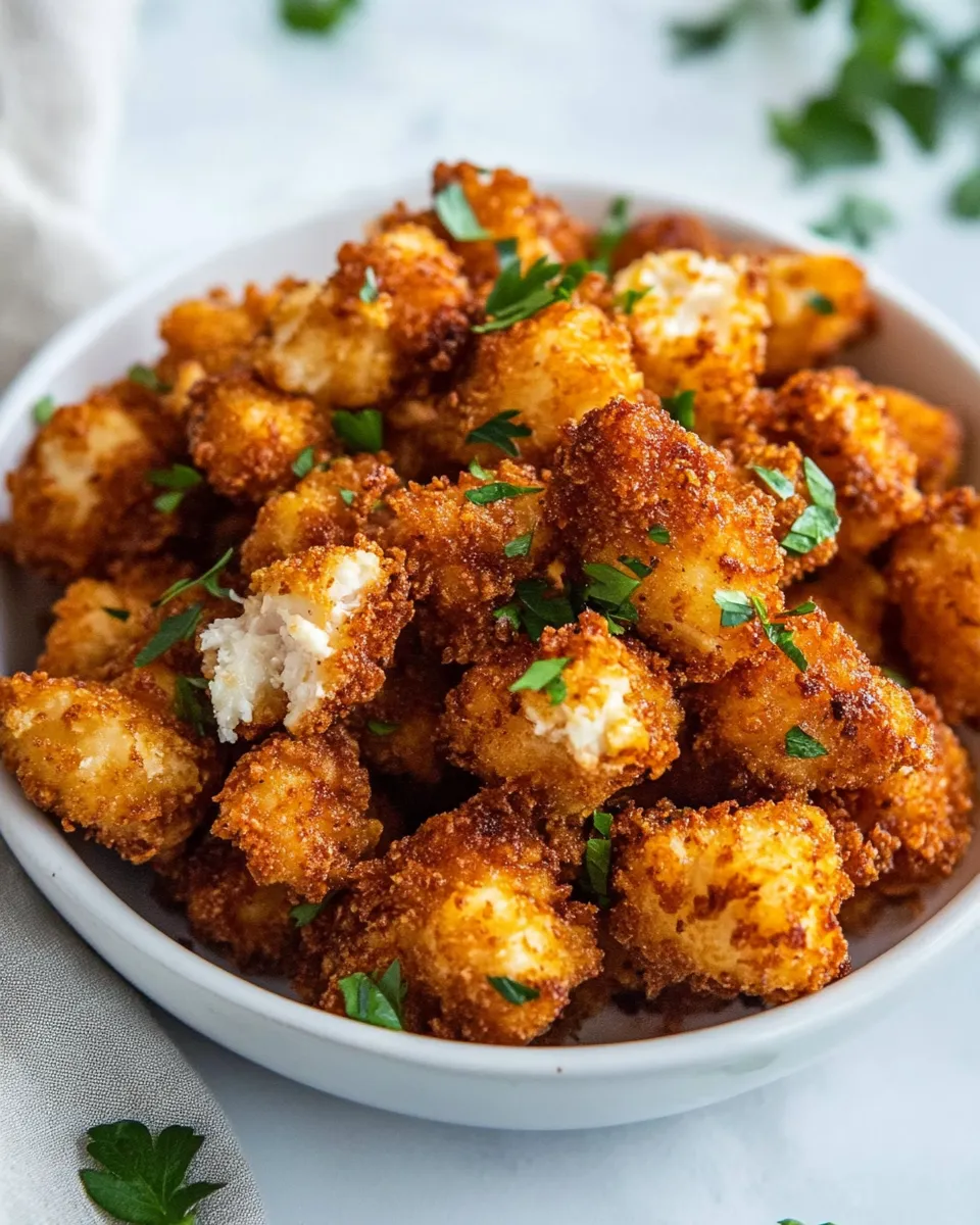 Delicious Popcorn Chicken shot