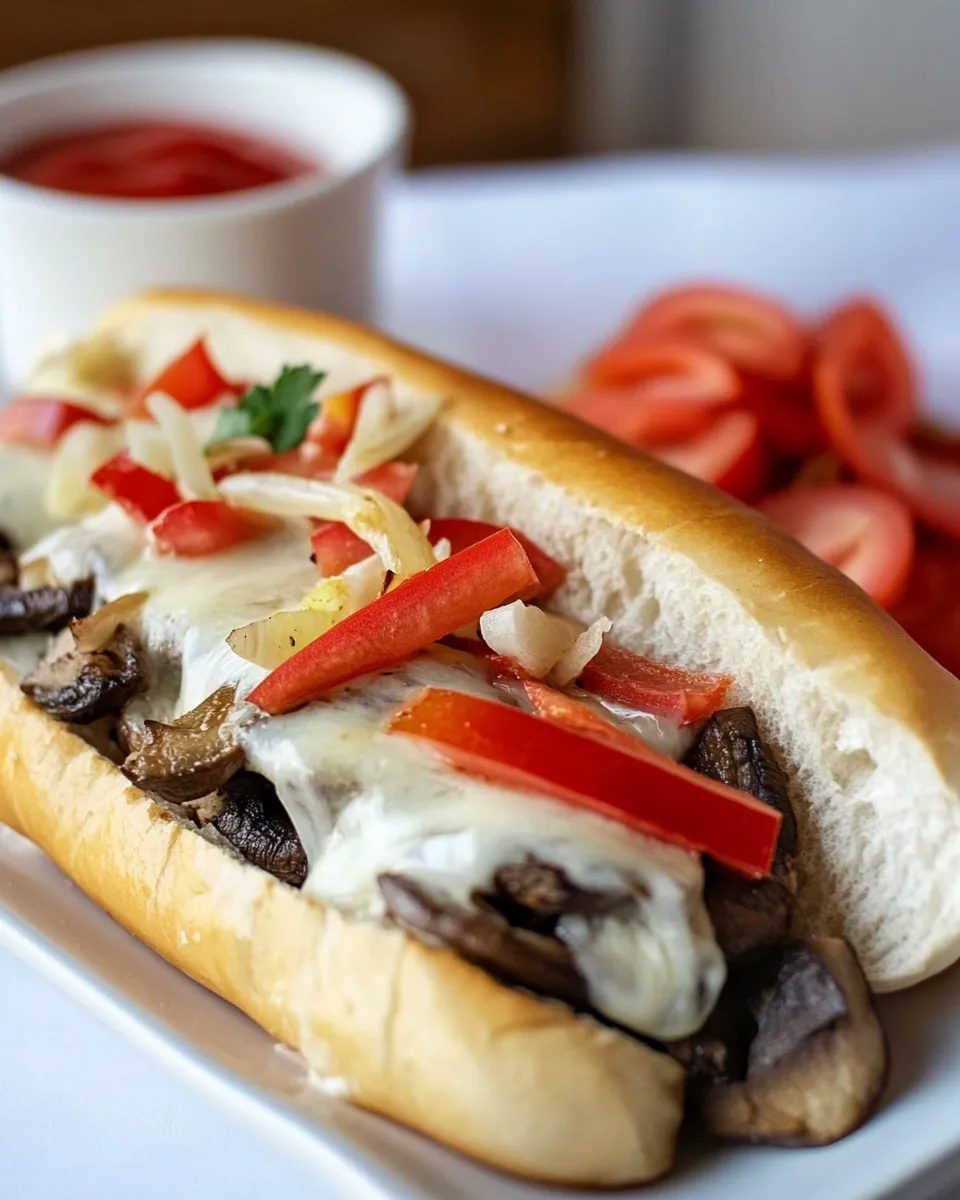Classic Portobello Cheesesteaks image