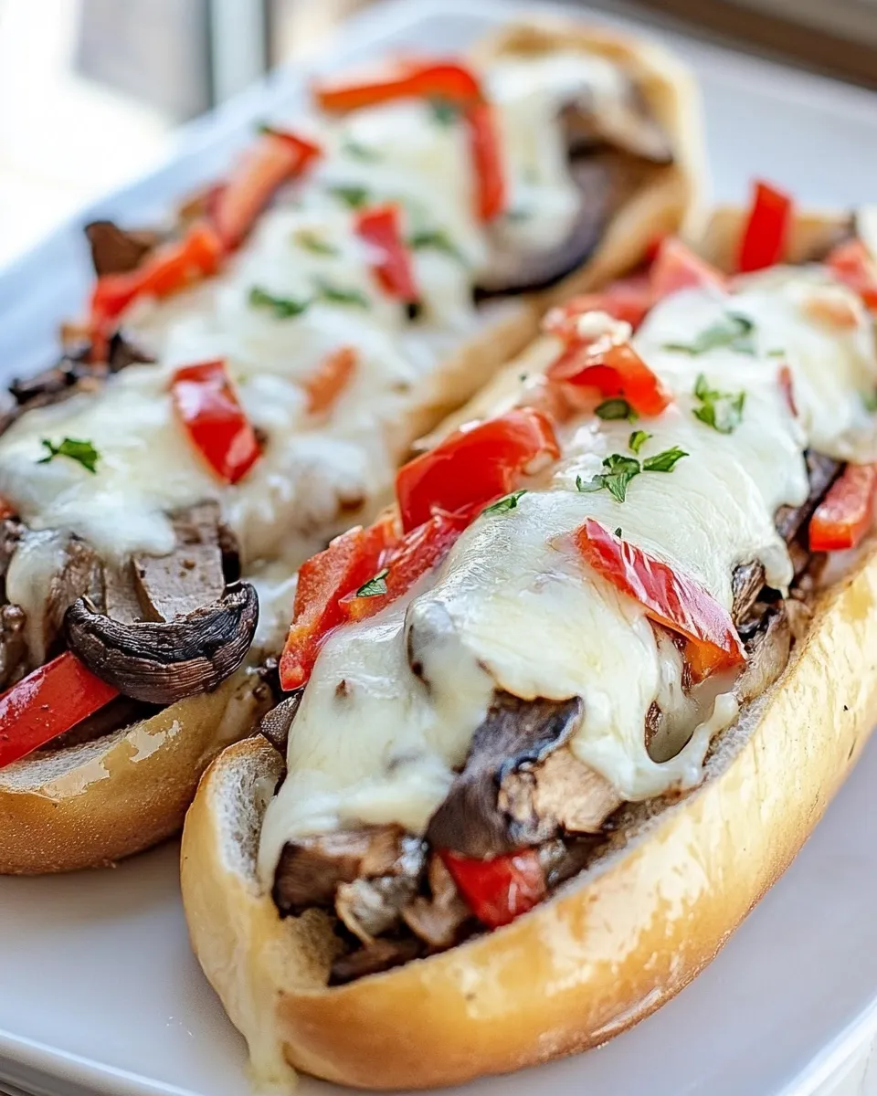 Easy Portobello Cheesesteaks picture