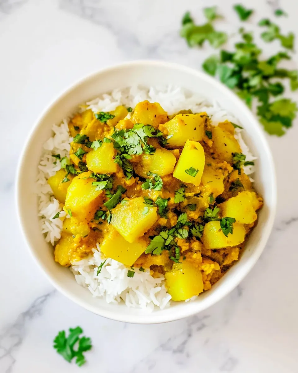 Delicious Potato Curry shot