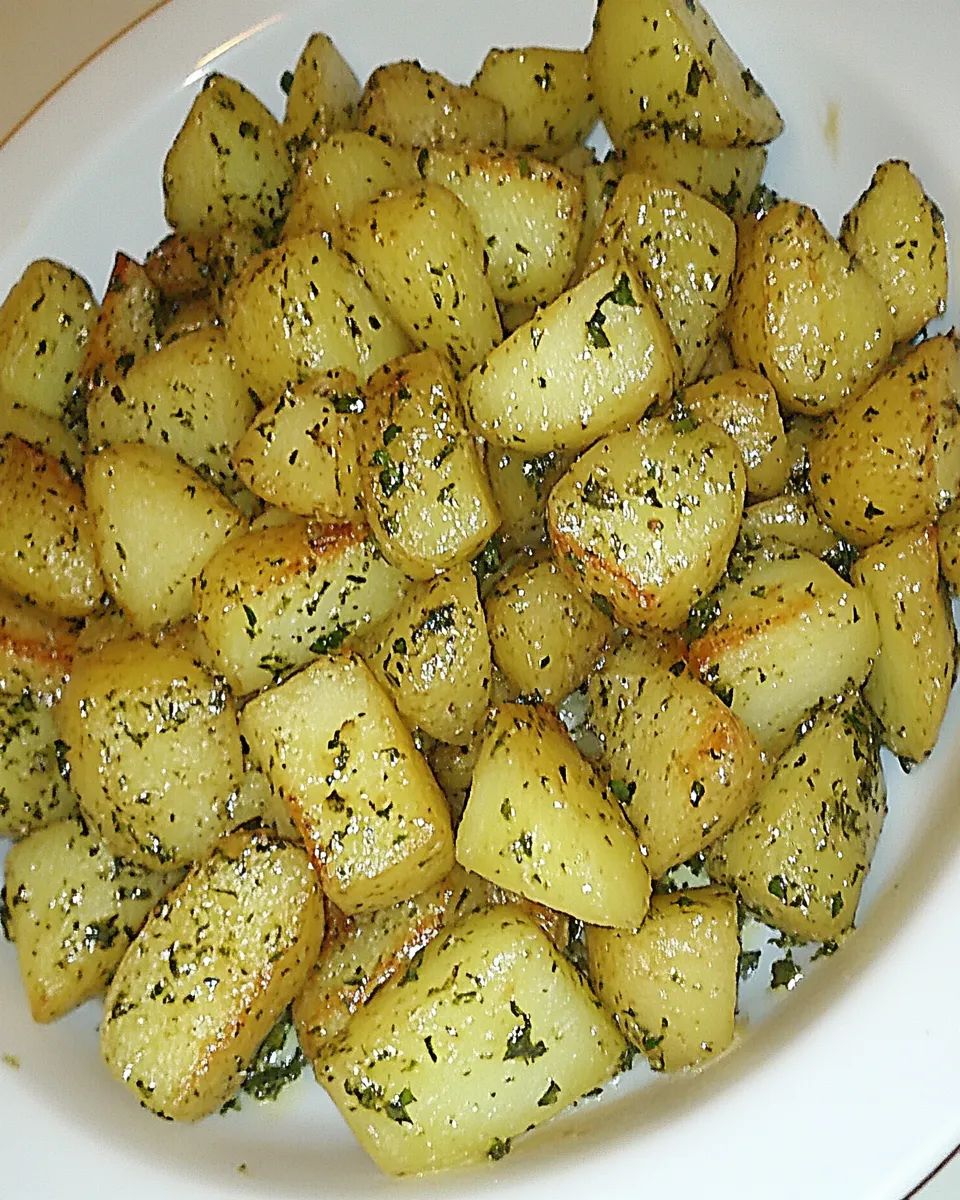 Classic Potatoes Sauted with Butter, Parsley and Garlic image