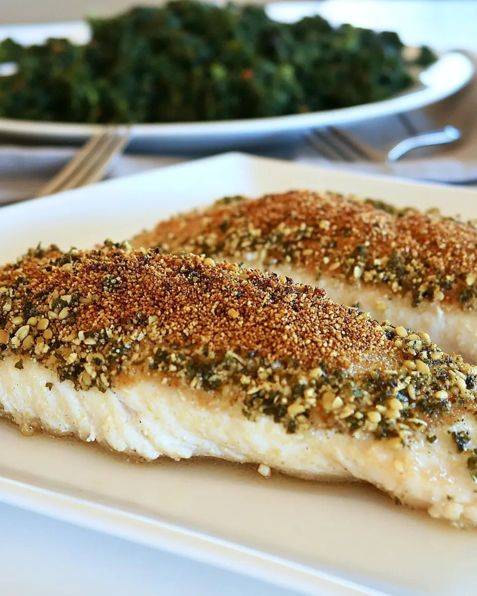 Classic Pumpkin Seed Encrusted Baked Tilapia image