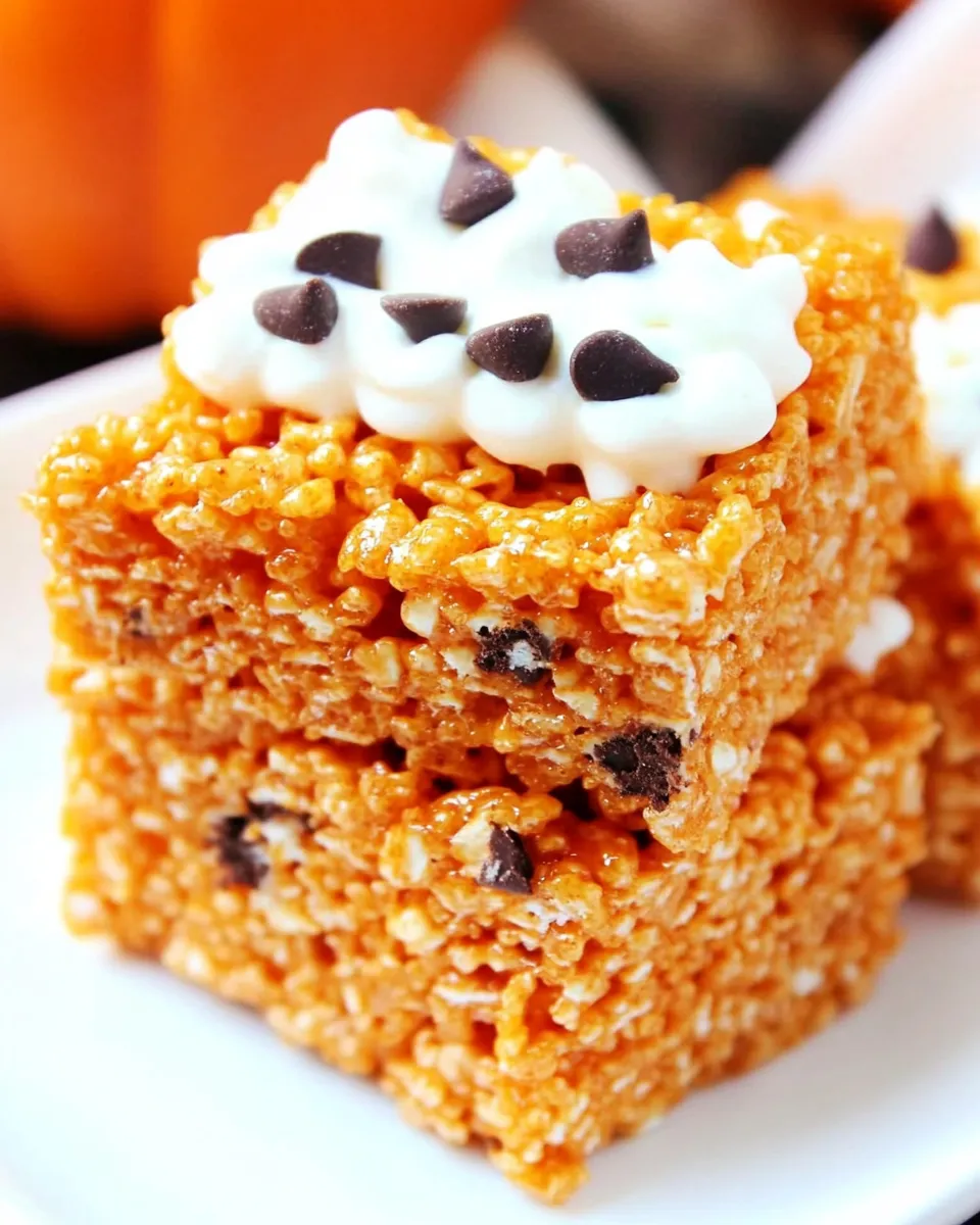 Easy Pumpkin Spice Rice Krispies Treats image