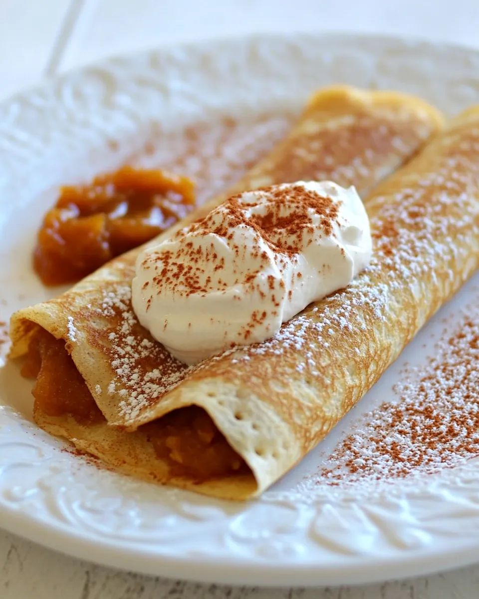 Delicious Pumpkin Spiced Crepes with Pumpkin Butter photo