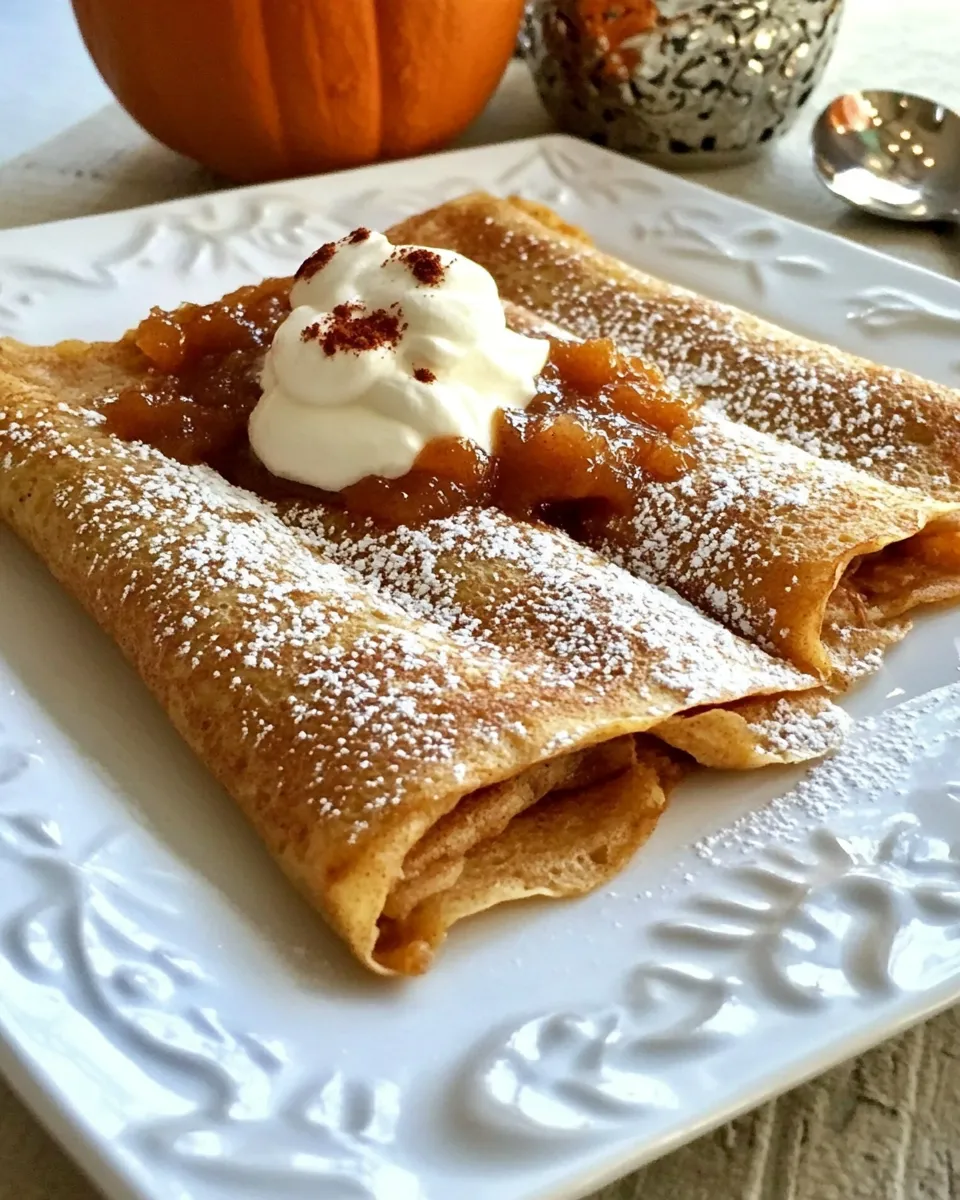 Homemade Pumpkin Spiced Crepes with Pumpkin Butter picture