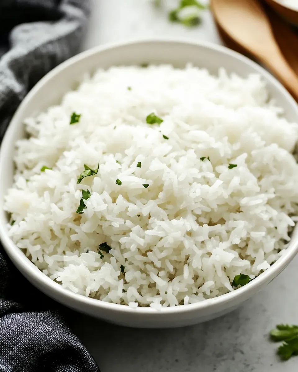Homemade Quick and Easy Coconut Rice photo