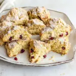 Homemade Quick and easy pomegranate scones photo