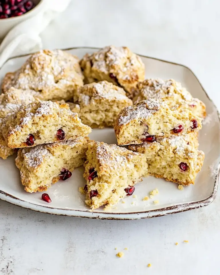 Homemade Quick and easy pomegranate scones photo